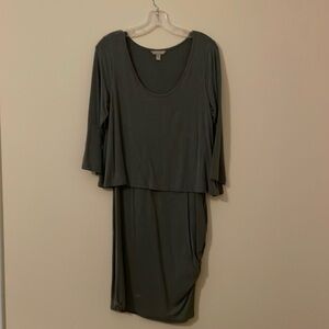 Banana Republic mini cotton dress with 3/4 length sleeve.  casual spring dress.
